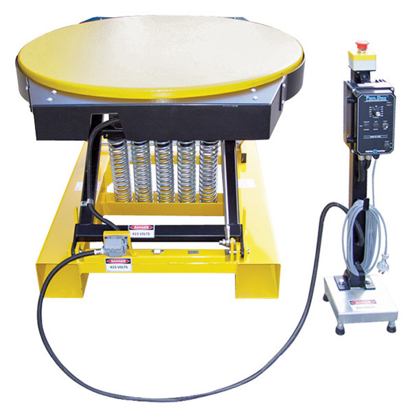 Electric Rotating Pallet Spring Table | MHA Products