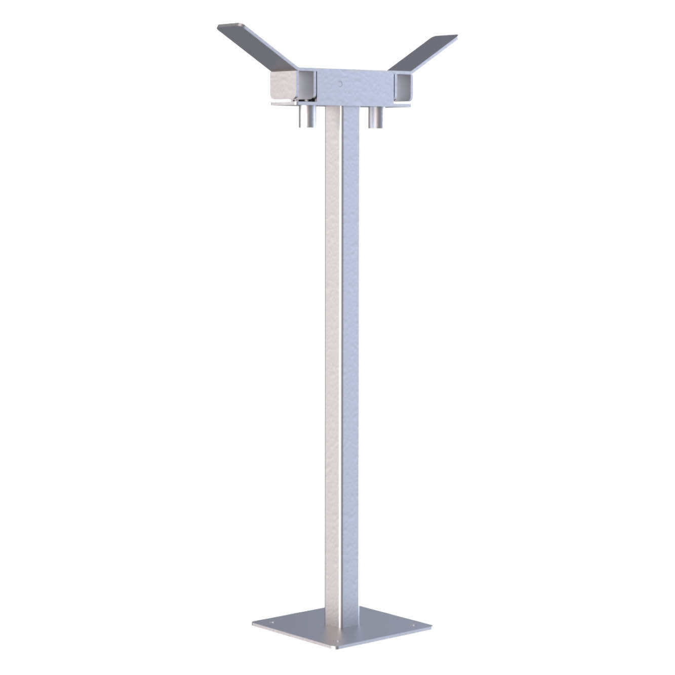 Double Wheelie Bin Stand with Base Plate (120L)