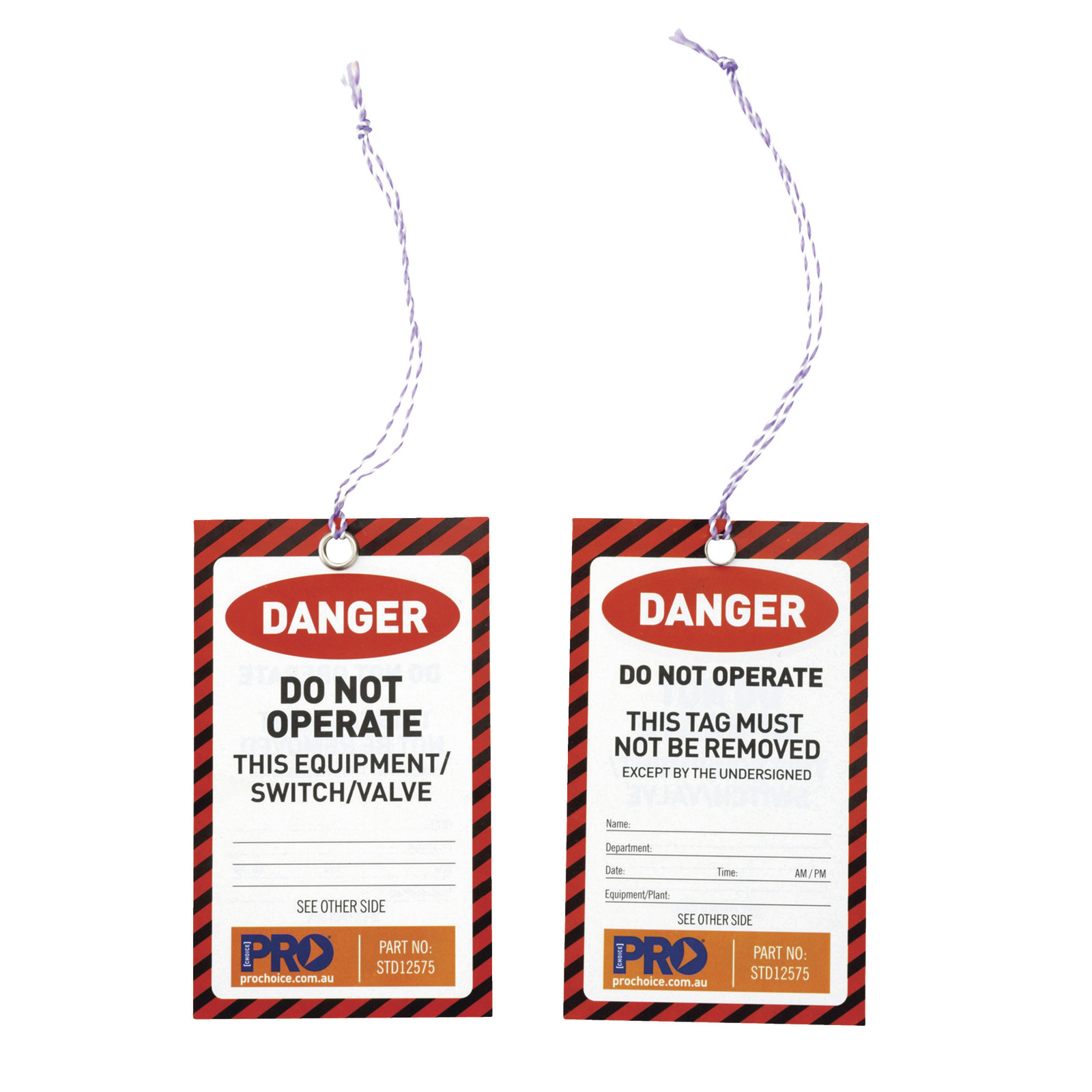 Safety tags - Danger (100 / Pack)