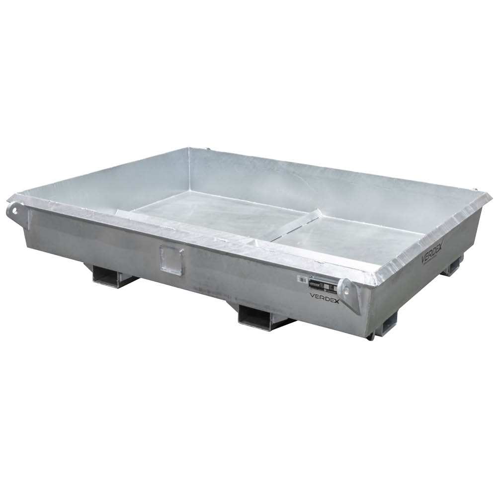 galvanised concrete collection tray