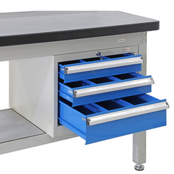 Lockable Drawer Unit (3 Drawer) to suit Workbench with under shelf (Clearance item)