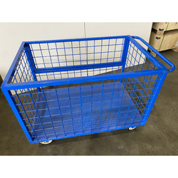 Mesh Cage Trolley with Drop Down Gate (Clearance item)