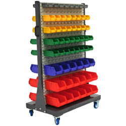 Louvre Panel Trolley Kit with Stor-pak bins (Clearance Item)